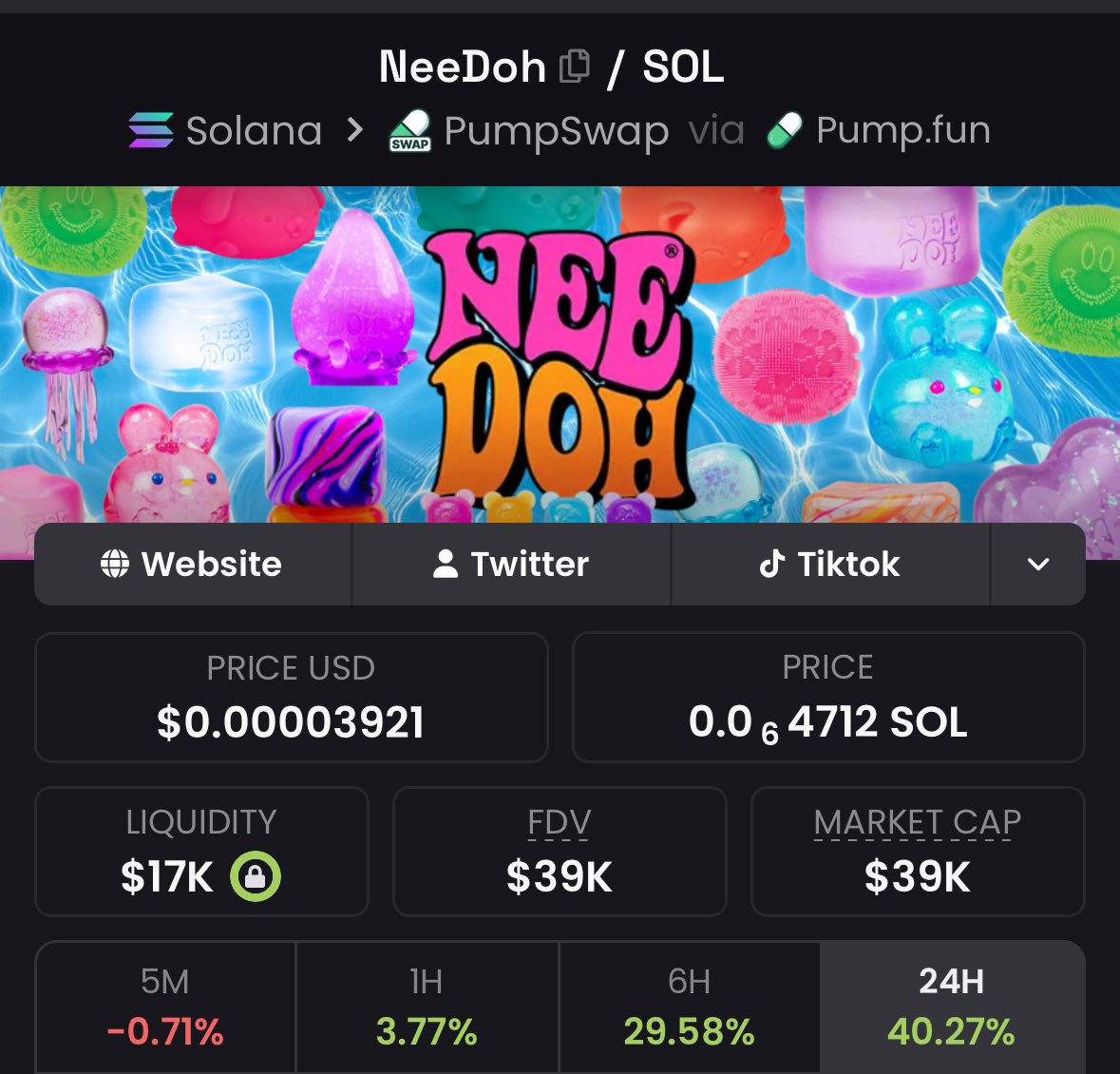 wreckon's tweet photo. NeeDoh is everywhere at the moment. The toy is sold out all over the UK, and it’s all over TikTok. Kids are obsessed with them right now. It reminds me of the hype around Labubus. I think it’s a safe bet.

ca: 4fCwRhFEEMeqnervnjCCzQyw436g5WJKPKk7QPC6pump https://t.co/AV9UKRJurz