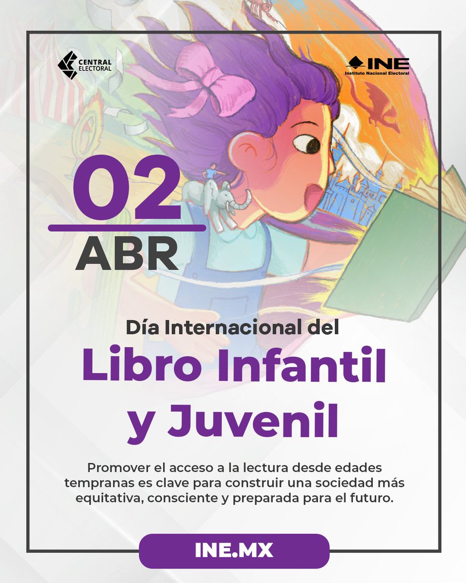 2 de abril | #DíaInternacionalDelLibroInfantilYJuvenil 📚
"Planta historias y el mundo florecerá", con esta frase se celebra en el mundo a los lectores más jóvenes, a la lectura y a sus vehículos los libros. Desde la prosa hasta el verso, los libros nos llevan a los fantásticos