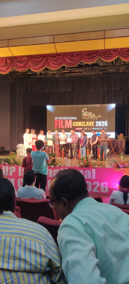 TheAmbrishSingh's tweet photo. वनटांगिया (Vantangia) – Echoes of the Forest डॉक्यूमेंट्री फिल्म का UP International Film Conclave 2026 में First Best Documentary Film का अवॉर्ड प्राप्त करते हुए गौरवपूर्ण क्षण। 🎬

यह उपलब्धि सिर्फ एक फिल्म की नहीं, बल्कि वनटांगिया समुदाय की संघर्ष, संस्कृति और पहचान की कहानी की जीत है। 🌿 माननीय मुख्यमंत्री योगी जी के प्रयासों और दूरदर्शी विज़न से वनटांगिया समुदाय को उसकी पहचान और अधिकार मिला।

ANJ Creations, Mr. Abhinav Jerath ji, Mr. Ashish Panday ji, Mr. Jugul Kishore ji, Mr. Anil Das ji and the entire team — heartfelt thanks for trusting me and giving me this incredible opportunity.

My sincere gratitude to the Film Society of India, Honorable Chief Minister Yogi Ji, Government of Uttar Pradesh, UP Tourism and the Vantangia community for their unwavering support and encouragement.

@myogiadityanath @UPGovt @uptourismgov @abhinavjerath ।
#Vantangia #Documentary #DocumentaryFilm #Film  #ProudMoment #वनटांगिया