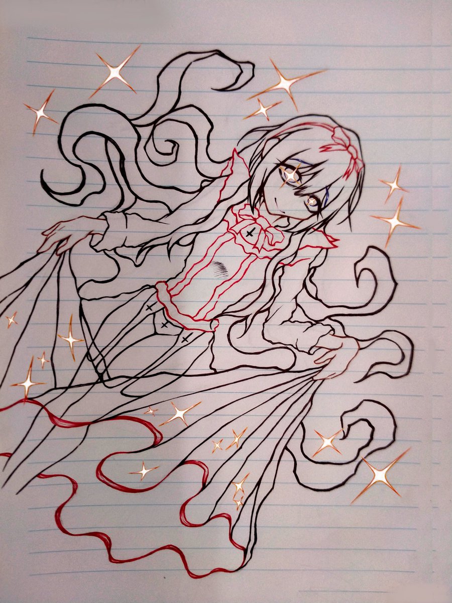 Sketch. Now, colered this.
#BLACKSOULS