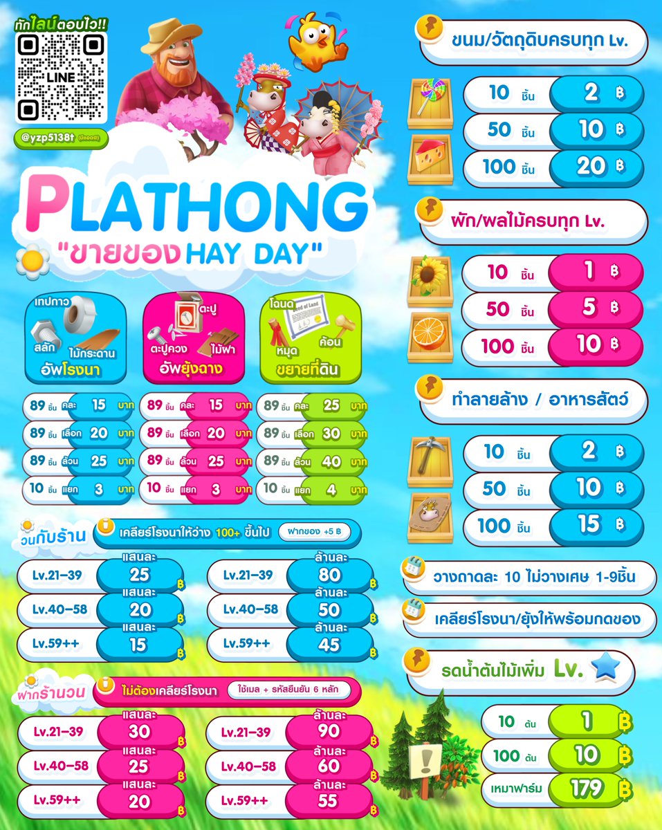 เปิดร้านพร้อมรับออเดอร์ค้าบบ ❤️💰

…🍭ทักไลน์มาได้เล้ยยย ตอบไวมั๊กๆ
lin.ee/98dWXql

#ขายของเฮเดย์ #ขายของhayday #ไอเทมhayday #ตลาดนัดhayday #hayday #haydaythailand #haydayshop