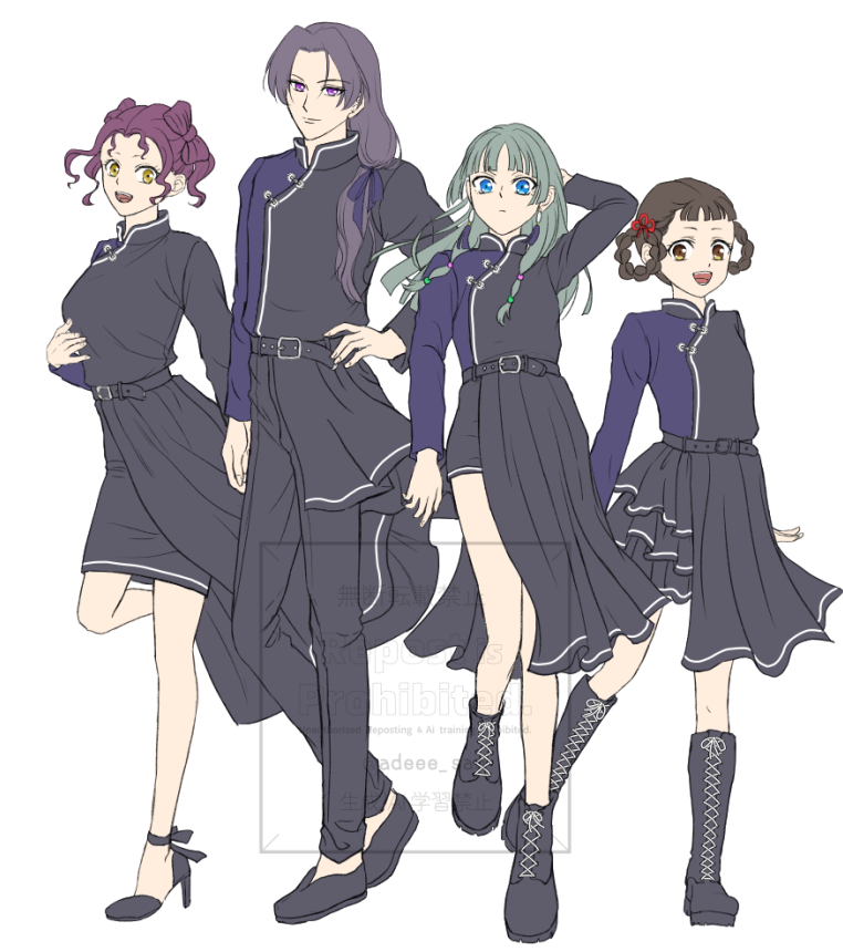 描いてる途中のアイドルパロ。
色分けしたところで止まってる🤣🤣
どうしても、壬氏さまが邪魔な気がするんだけど、この衣装で描いてみたかったんだ…ｗｗ