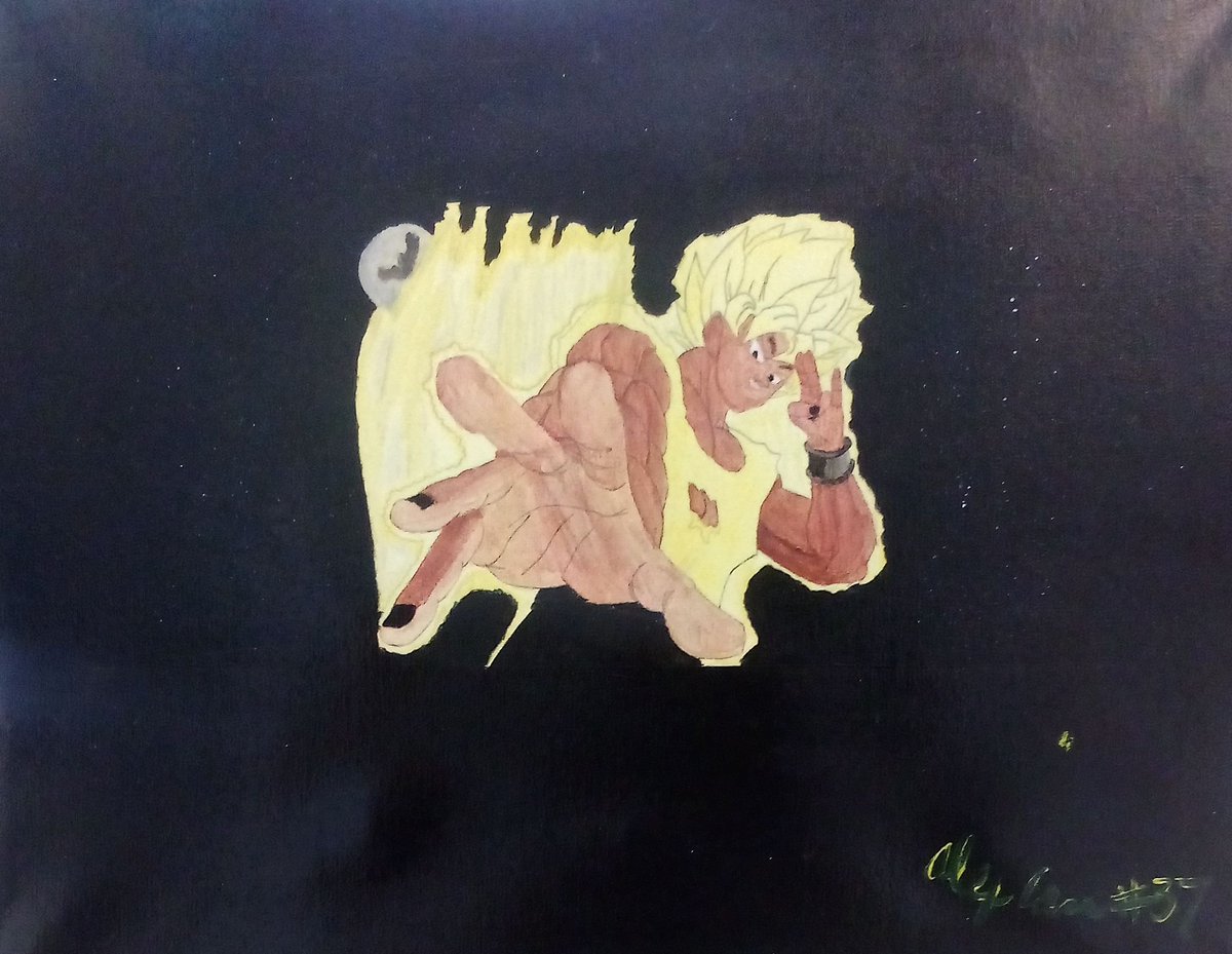 "$upa $aiyan"

#Art
#Painting
#Watercolor
#Canvas
#Goku
#DragonBall
#Boo