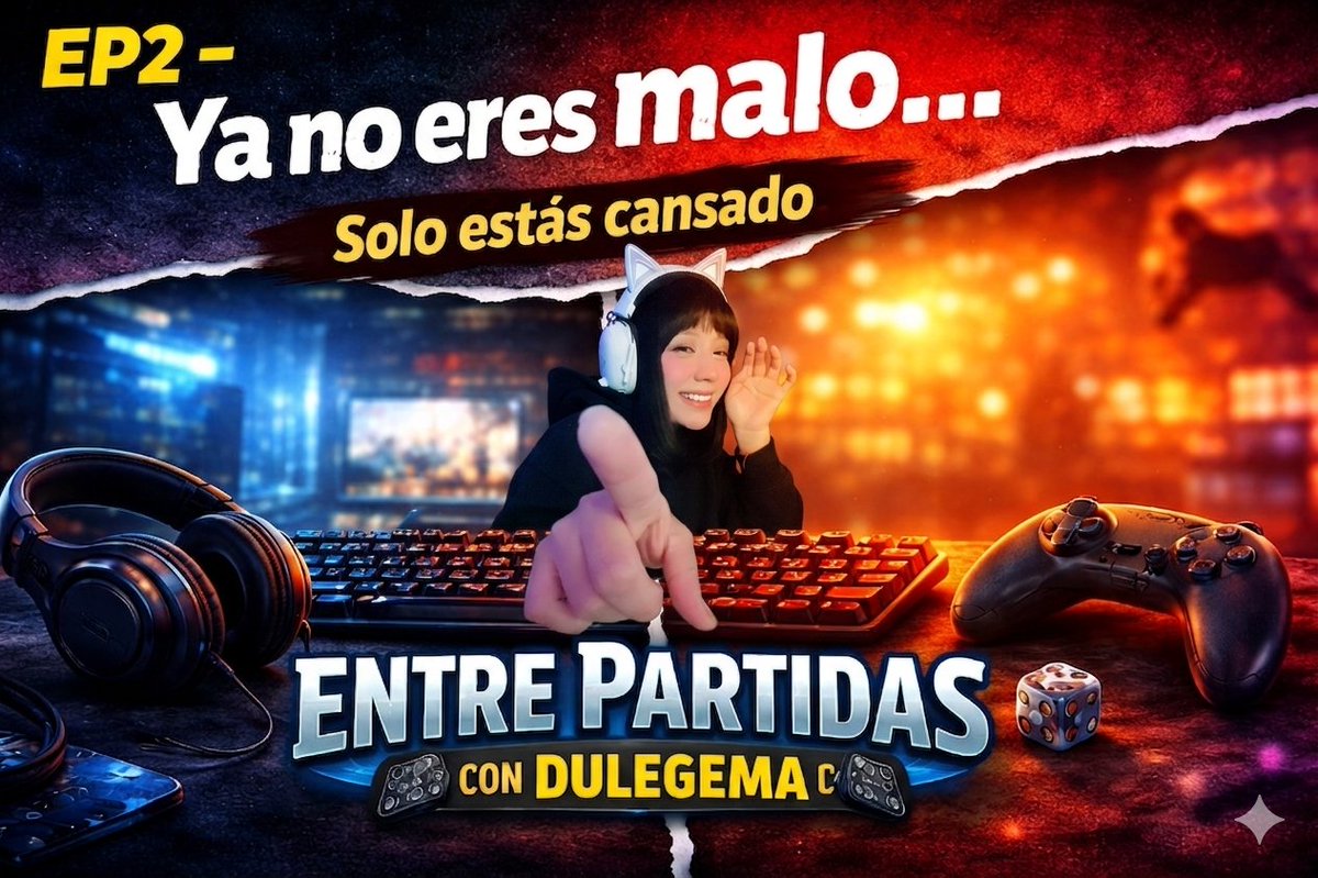 dulcegema_'s tweet photo. Ya no eres malo… solo estás cansado | EP2 Podcast Gamer 🎮 ENTRE PARTIDAS... https://t.co/1lfWNjLw2T via @YouTube https://t.co/tFCFSMFMD8