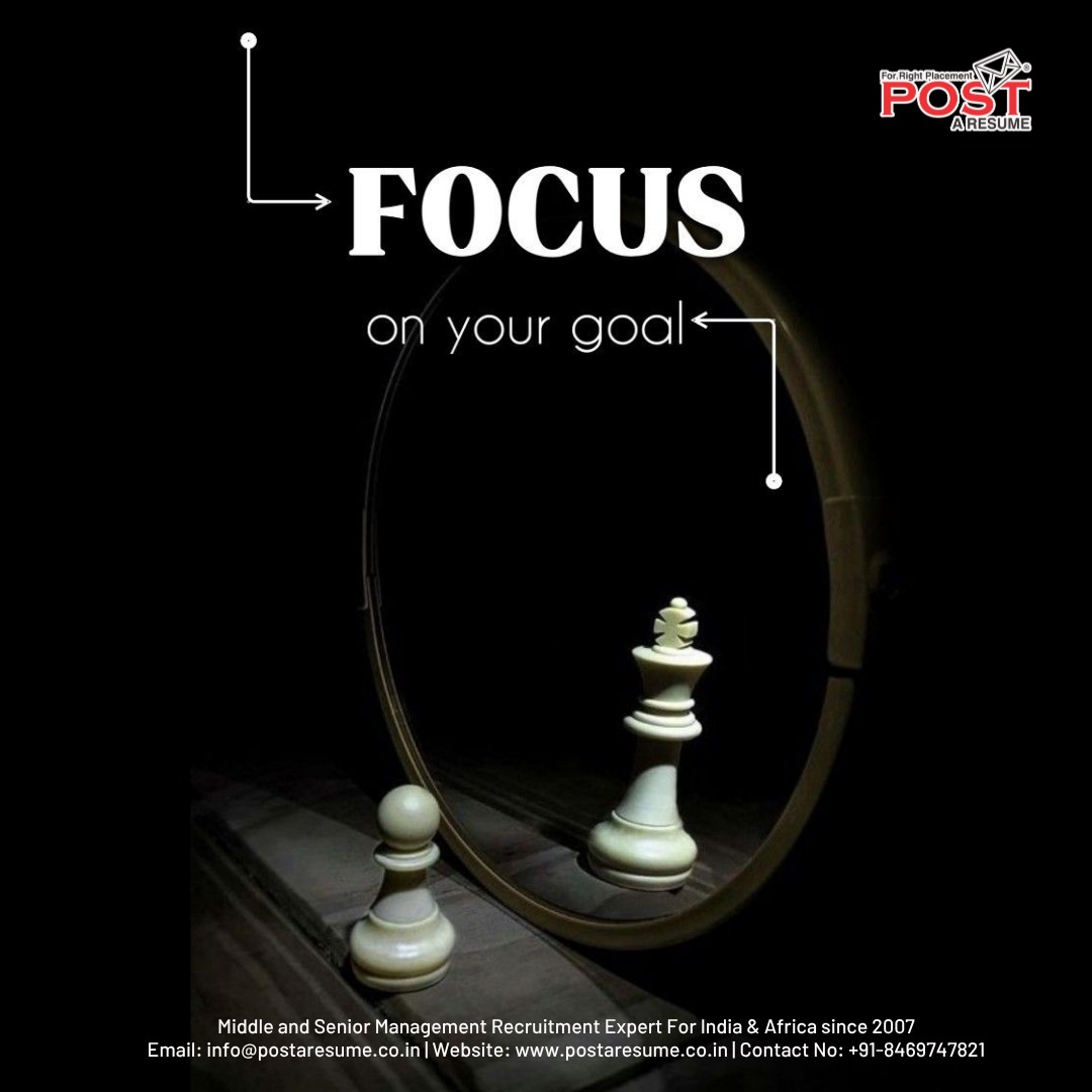 postaresume's tweet image. Focus on Your Goal 🎯
Distractions will always be there.
Doubts will try to slow you down
But success comes to those who stay consistent
and keep their eyes on what truly matters.
Share this with someone who needs to refocus today!
#Focus #StayFocused #GoalSetting #SuccessMindset