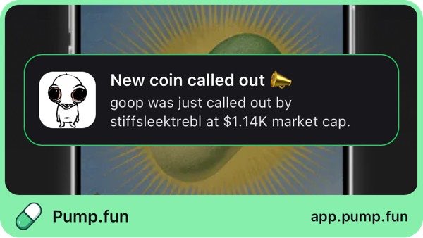 pancake_pixel's tweet photo. Just called out goop at $1.14K mcap. Follow me on https://t.co/nA4iPSsDsD app to get instant alerts: https://t.co/LdTPZXiGDZ https://t.co/oh9ZWKvS12