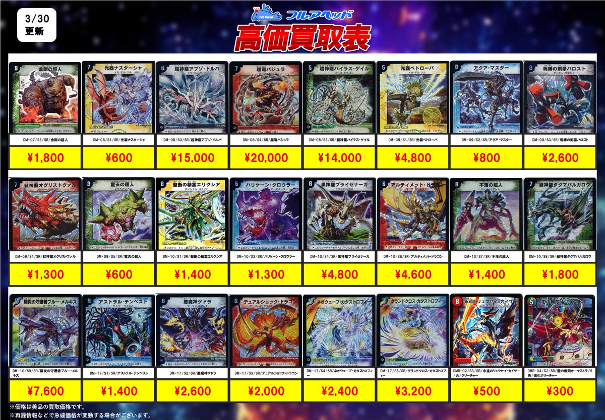 フルアヘッド＠デュエルマスターズ tweet media