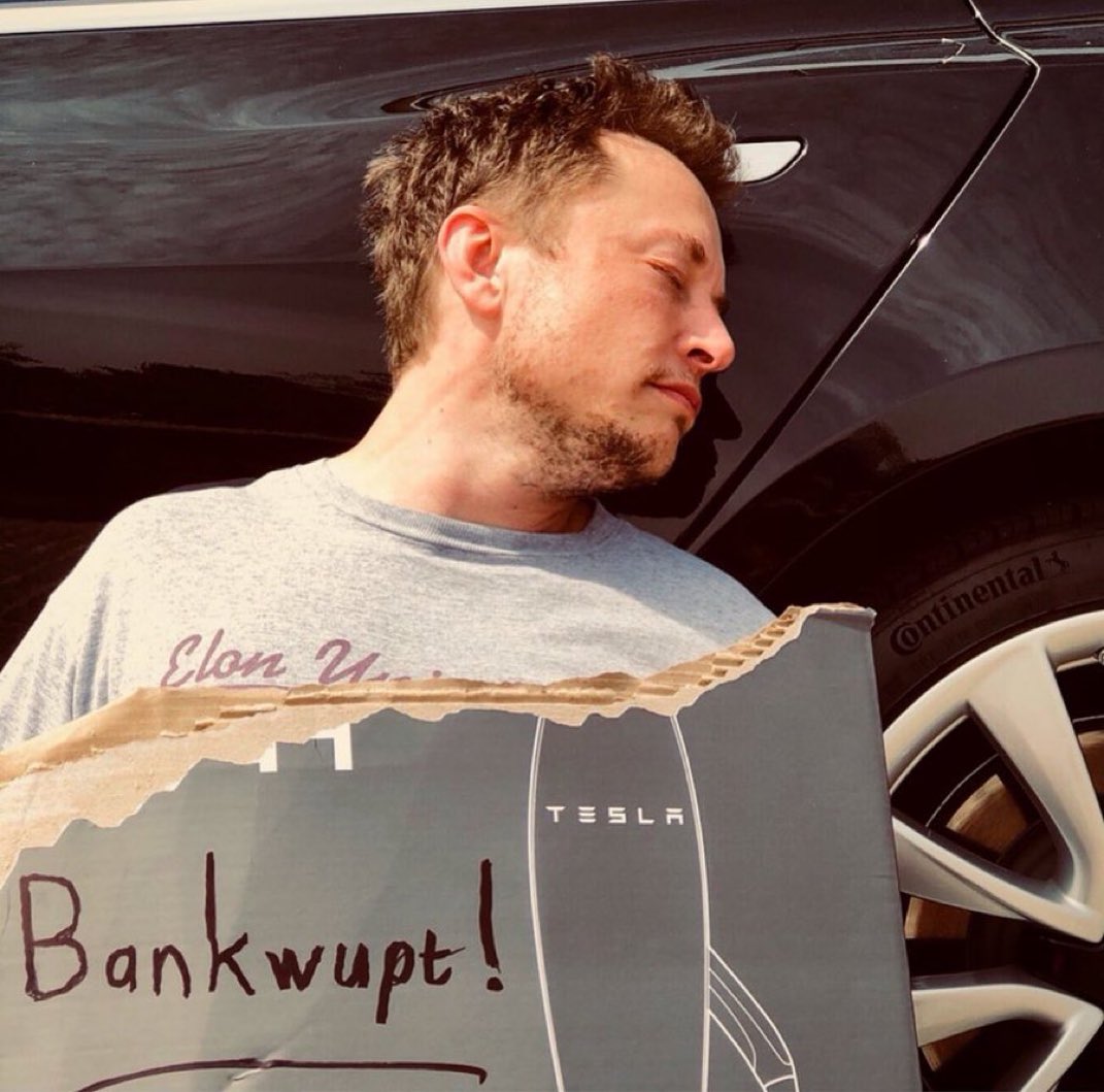 cb_doge's tweet image. "Elon Musk was found passed out against a Tesla Model 3, surrounded by Teslaquilla bottles, the tracks of dried tears still visible on his cheeks"

Elon Musk pulled off this iconic April Fools’ prank in 2018.