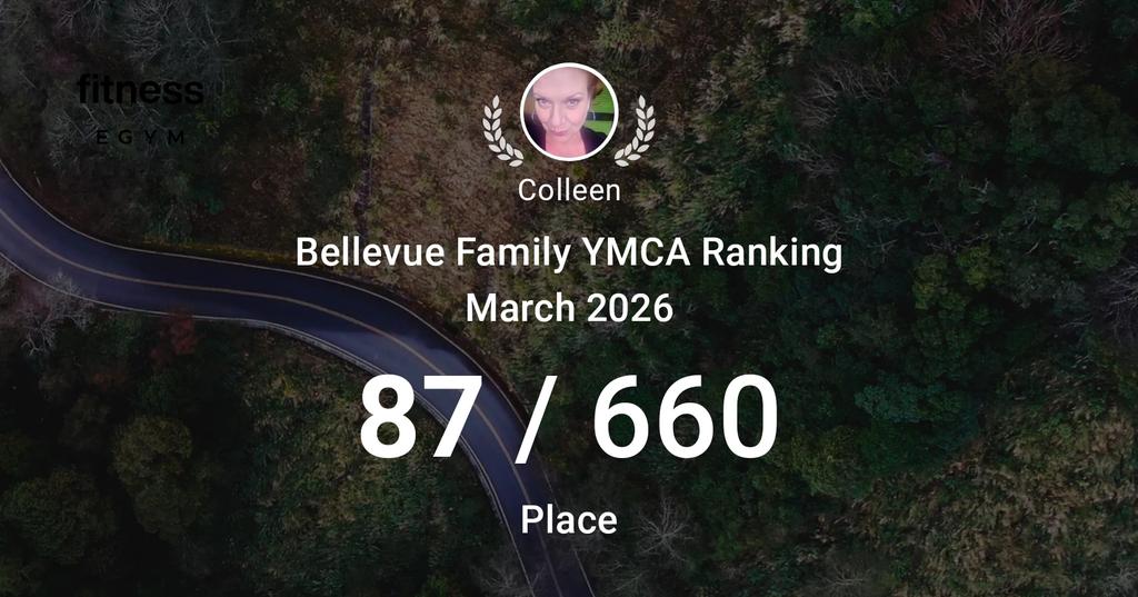 ColleenEckmark's tweet photo. Yay, I made it to the top #100!
#BellevueYMCA #EGym https://t.co/5fnFDxqqjq