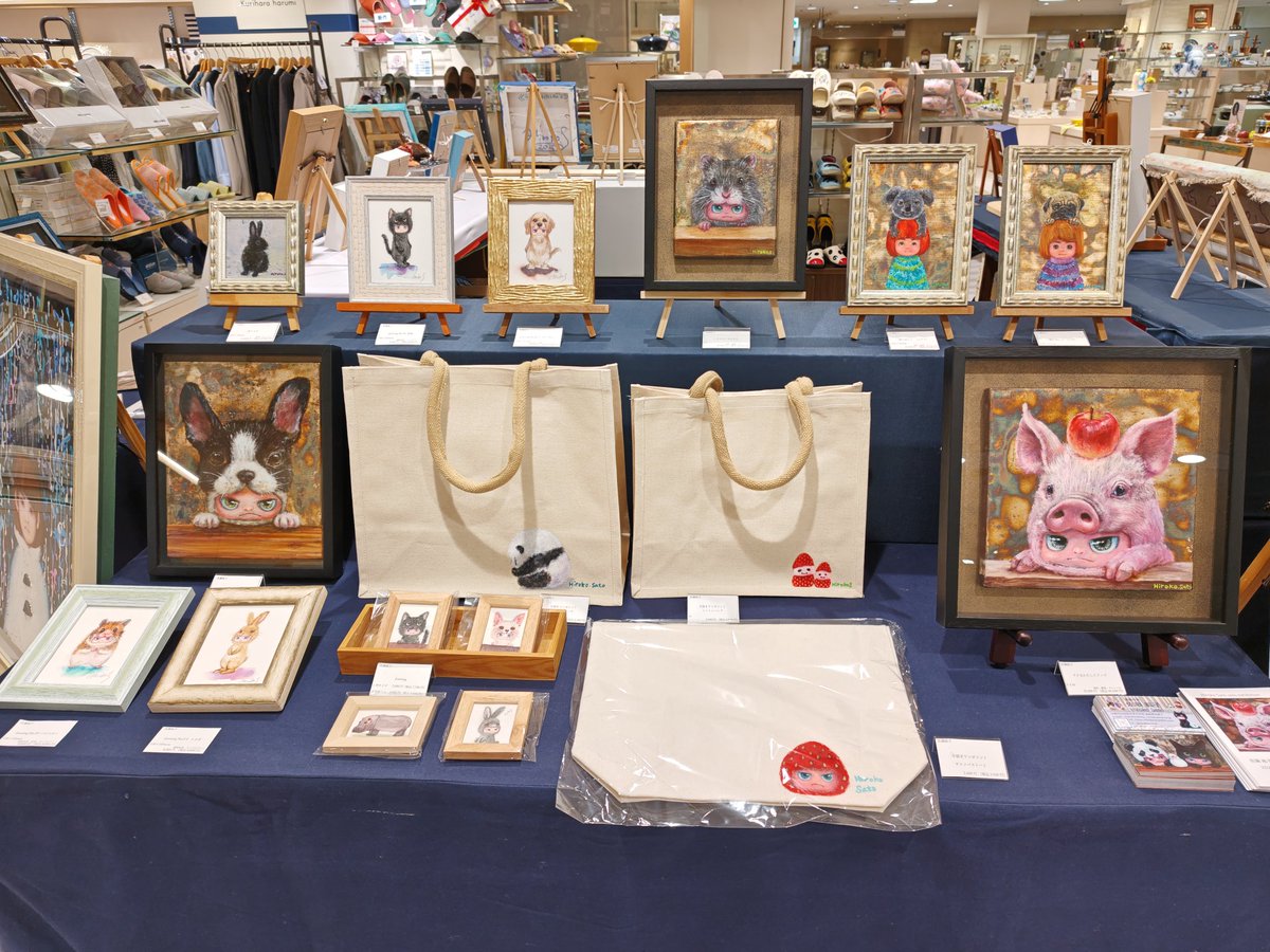 佐藤紘子HirokoSato)高崎髙島屋展示中 tweet media