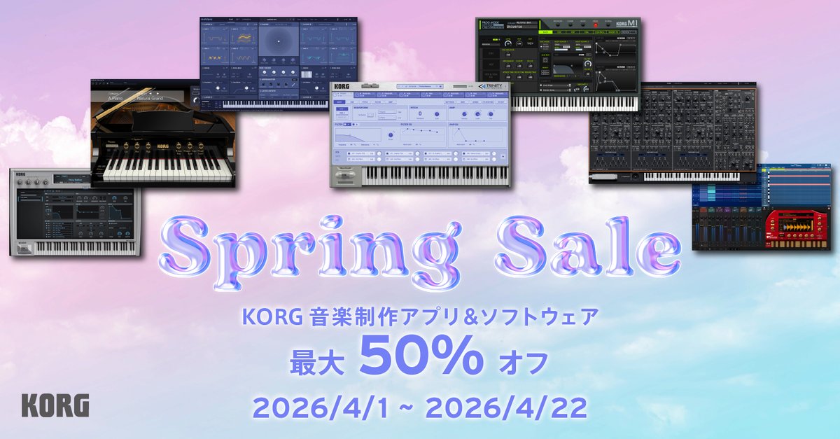 KORG apps tweet media