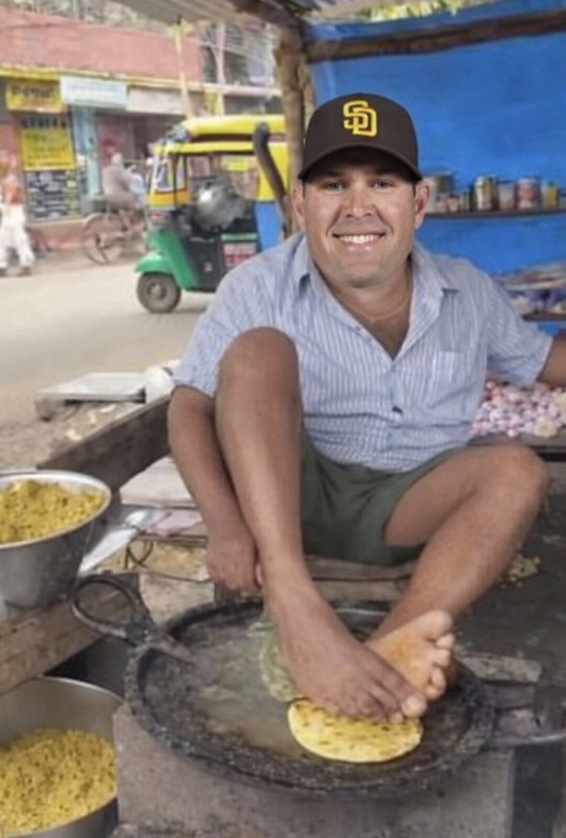 SDFiremansam's tweet image. Stammen managing a bullpen #padres