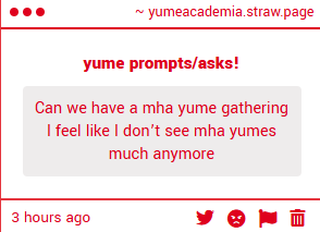 my yume academia tweet media