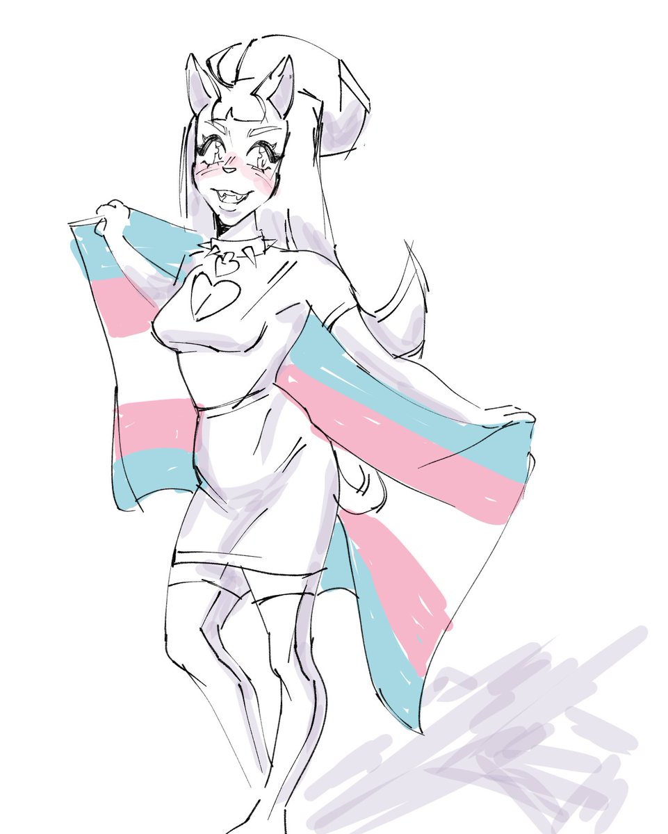 rawrzilee's tweet photo. rawrzi says happy trans visibility day 🩷 https://t.co/3nJaOhyK3G