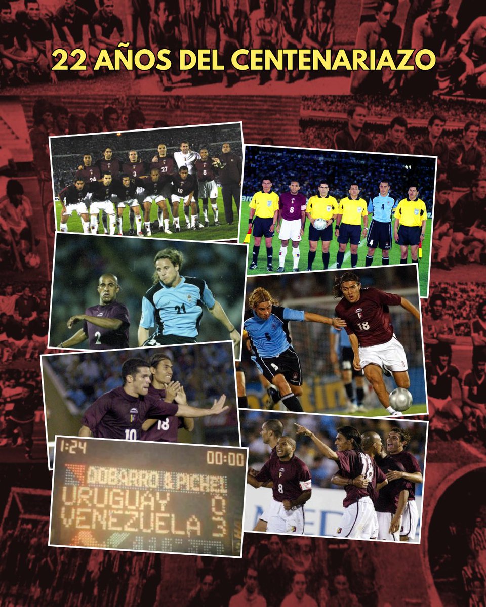 Un 31 de marzo, pero de 2004, la Vinotinto logra una de las victorias más importantes de su historia: El Centenariazo ⚽️🇻🇪.

Con goles de Gabriel Urdaneta, Héctor González y Juan Arango, venció 3-0 a Uruguay en Montevideo, por las eliminatorias al Mundial Alemania 2006.