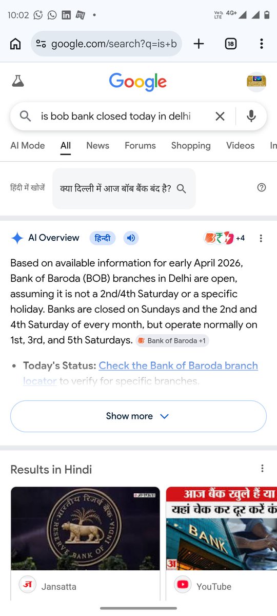 Banks are on holidays for last two days. No public work for last 2 day.

Tuesday was Bank off for public due to Mahavir jayanti &amp; today RBI declared holiday. 

So cancel your plan to visit bank today, as 1st April,2026 is a bank holiday.