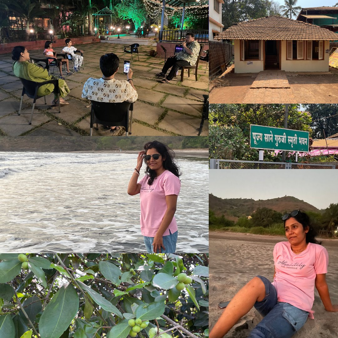 ssbarde's tweet photo. Remaining days at Chira Meadows were full of joy.

Swimming, karwand picking, coconut drink parties, cycling on hills, cricket, roaming around Dapoli on a 2-wheeler.

Swarali made 2 new friends, we even visited the ancestral home of Sane Guruji.

#konkan #chira #madows #pixaflip https://t.co/4HWFQqLHm0
