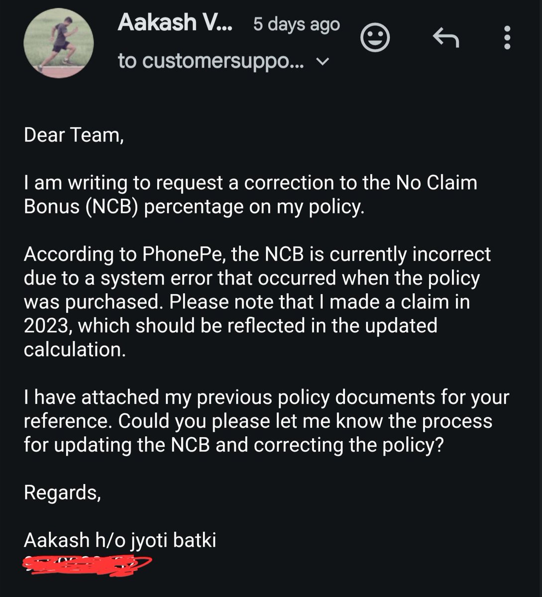 Aks_vma's tweet image. Claim stuck! @ICICILombard
Car still in garage. Claim denied due to NCB mismatch, though policy was issued via @PhonePe_ with 50% NCB.
I’m ready to pay the premium difference, but no response to emails.
Please resolve urgently.
@IRDAI_India @FinMinIndia
#Insurance #ClaimIssue