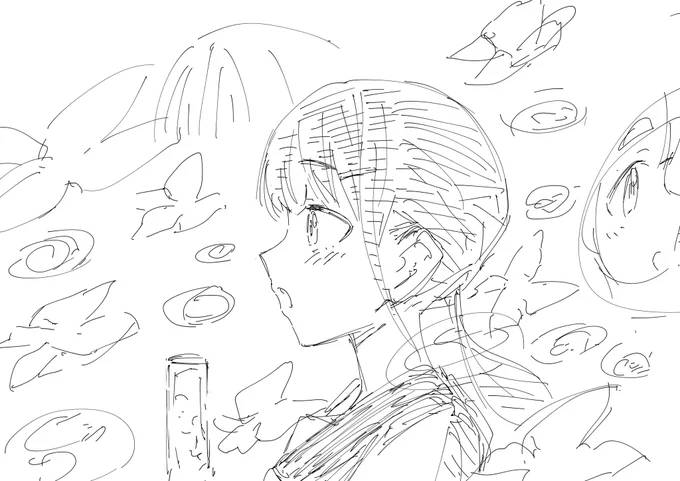 飛べない僕のフルがエグい良いという感情で描いたはなちゃん 