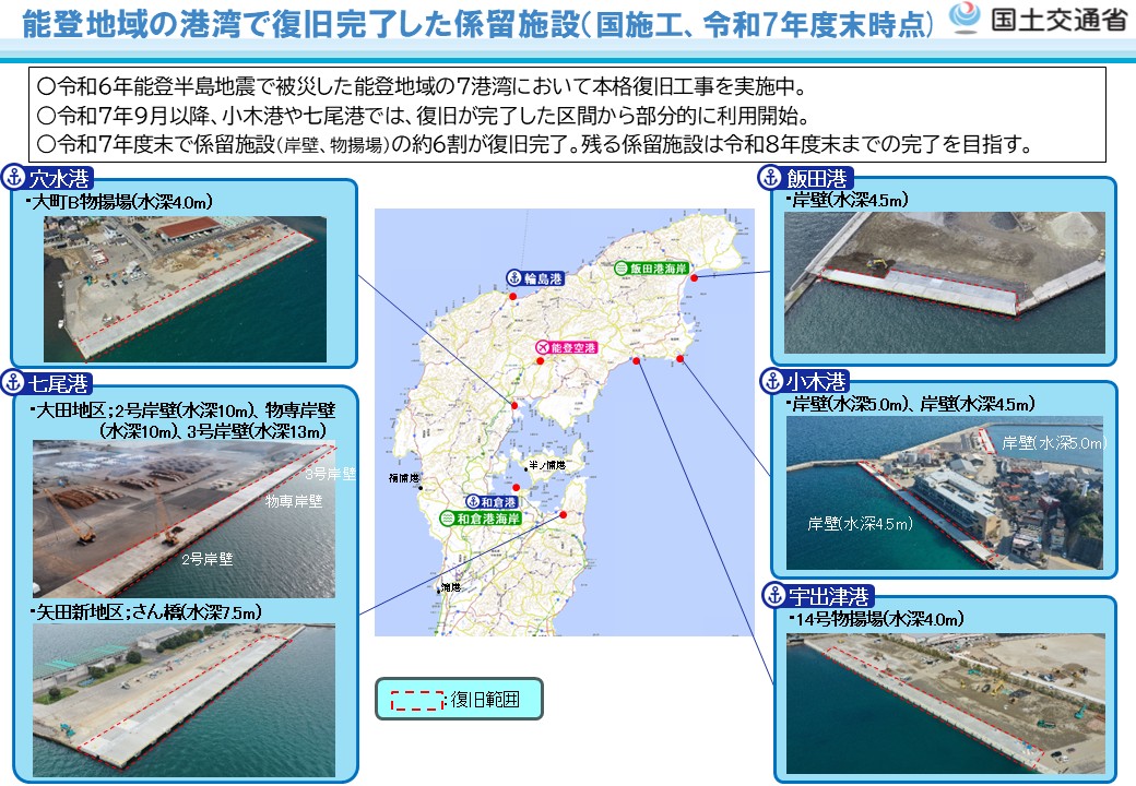 国土交通省　能登港湾空港復興推進室 tweet media