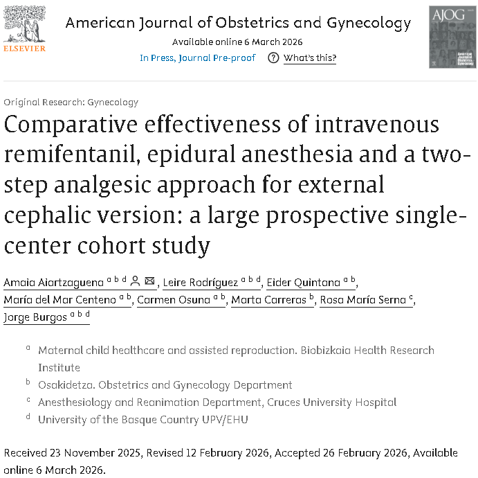 doctorneyro's tweet image. A single attempt with #epiduralanesthesia was the most #effective strategy for external #cephalicversion, achieving the highest #success and #vaginaldelivery rates while providing superior #maternalpain control, but with higher #complications. 

sciencedirect.com/science/articl…