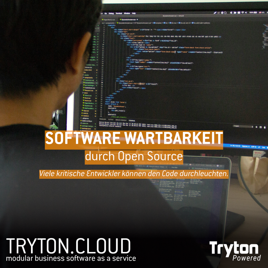 WARTBARKEIT DURCH OPEN SOURCE. Da der Code öffentlich ist, wird er laufend von vielen Entwicklern angeschaut und erneuert. Wir setzen #iso25010 um.
tryton.cloud #trytoncloud #businesssoftware #tryton #opensource