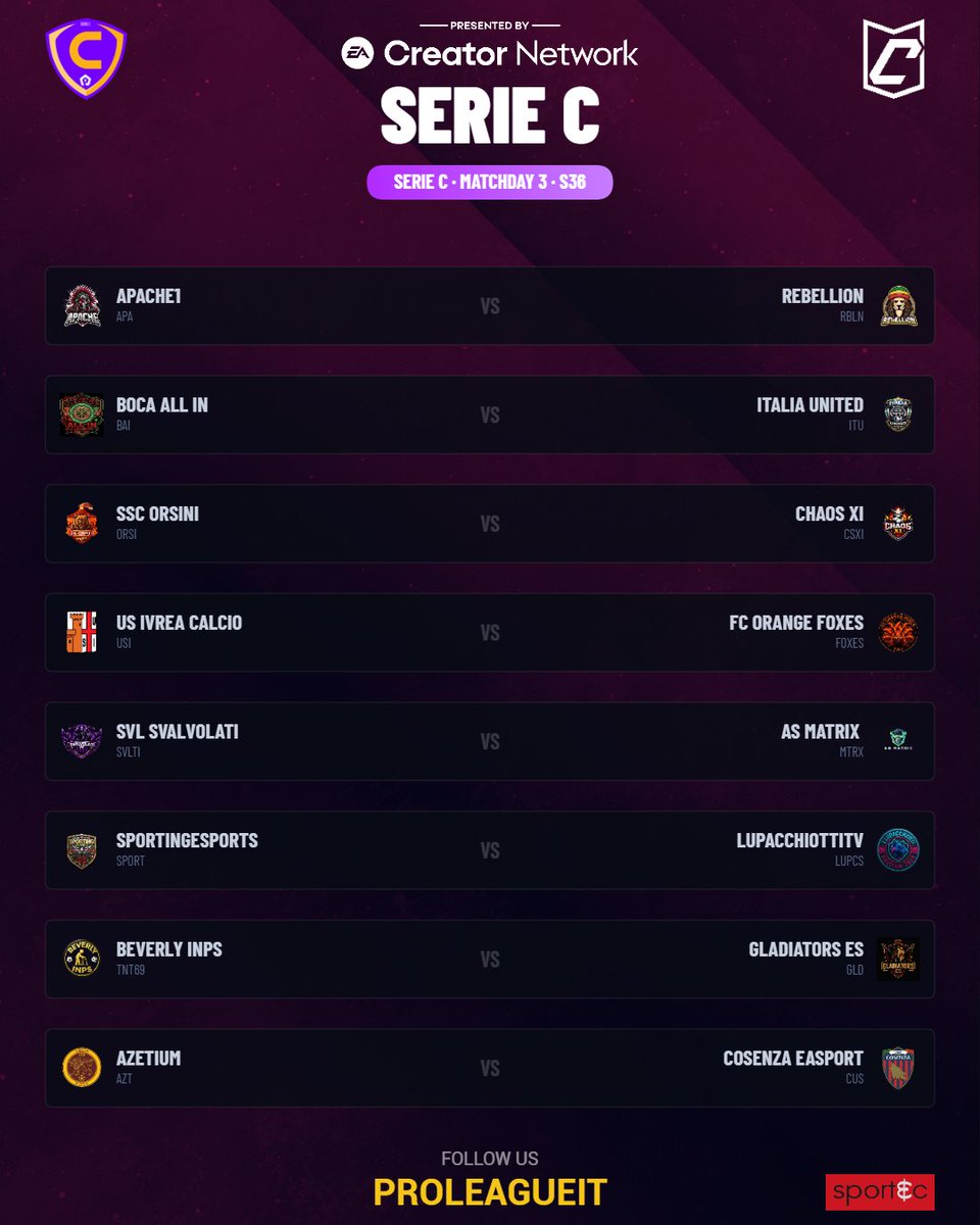 ProLeague Italia tweet media