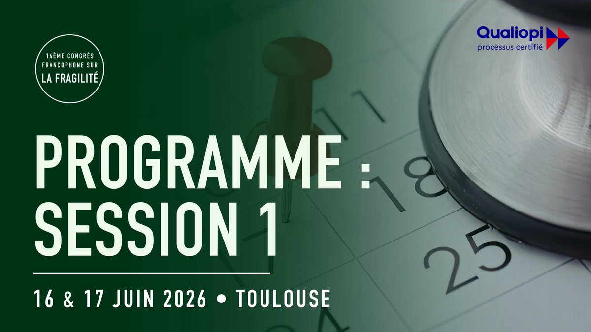 CFragilite's tweet photo. 📢 #Fragilité2026 ouvre le débat le 16/06 à Toulouse :

La gériatrie, une grande spécialité ? Pr Boddaert
Vers une médecine de la longévité ? Pr Bruno Vellas
L’évolution d’#ICOPE avec OMS
Les médicaments de la géroscience IHU HealthAge

🔗 Programme & inscriptions : https://t.co/Pqe0N5U4CG

#Gériatrie #BienVieillir #SantéPublique