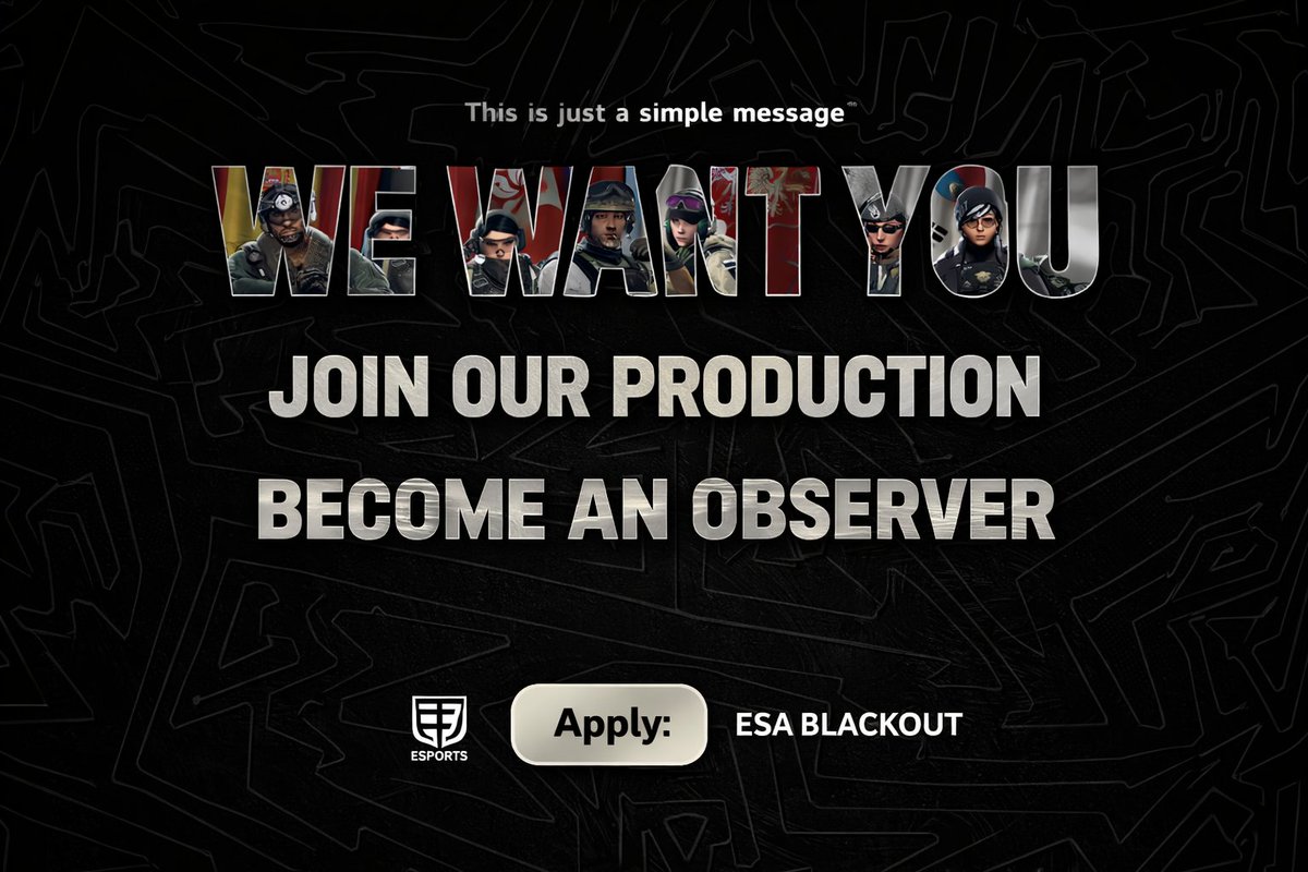 ItsTD | ESA Blackout tweet media