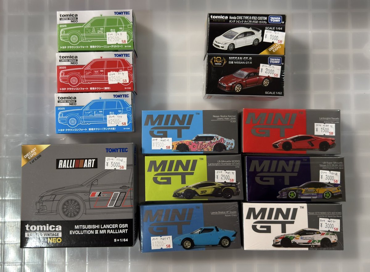 ☆D104&D108&2C291ケースに入荷しました!! MiniGT 576 593 605 624 698