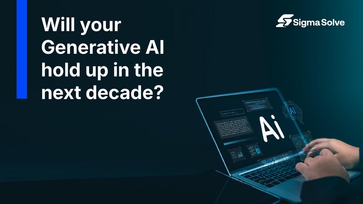 SigmaSolve's tweet image. Will your generative AI hold up in the next decade?

If it’s still in pilots, it won’t. Build it into how your business runs.

To know how, check this out: sigmasolve.com/generative-ai/
#GenerativeAI #AIinBusiness #DigitalTransformation #AIAdoption