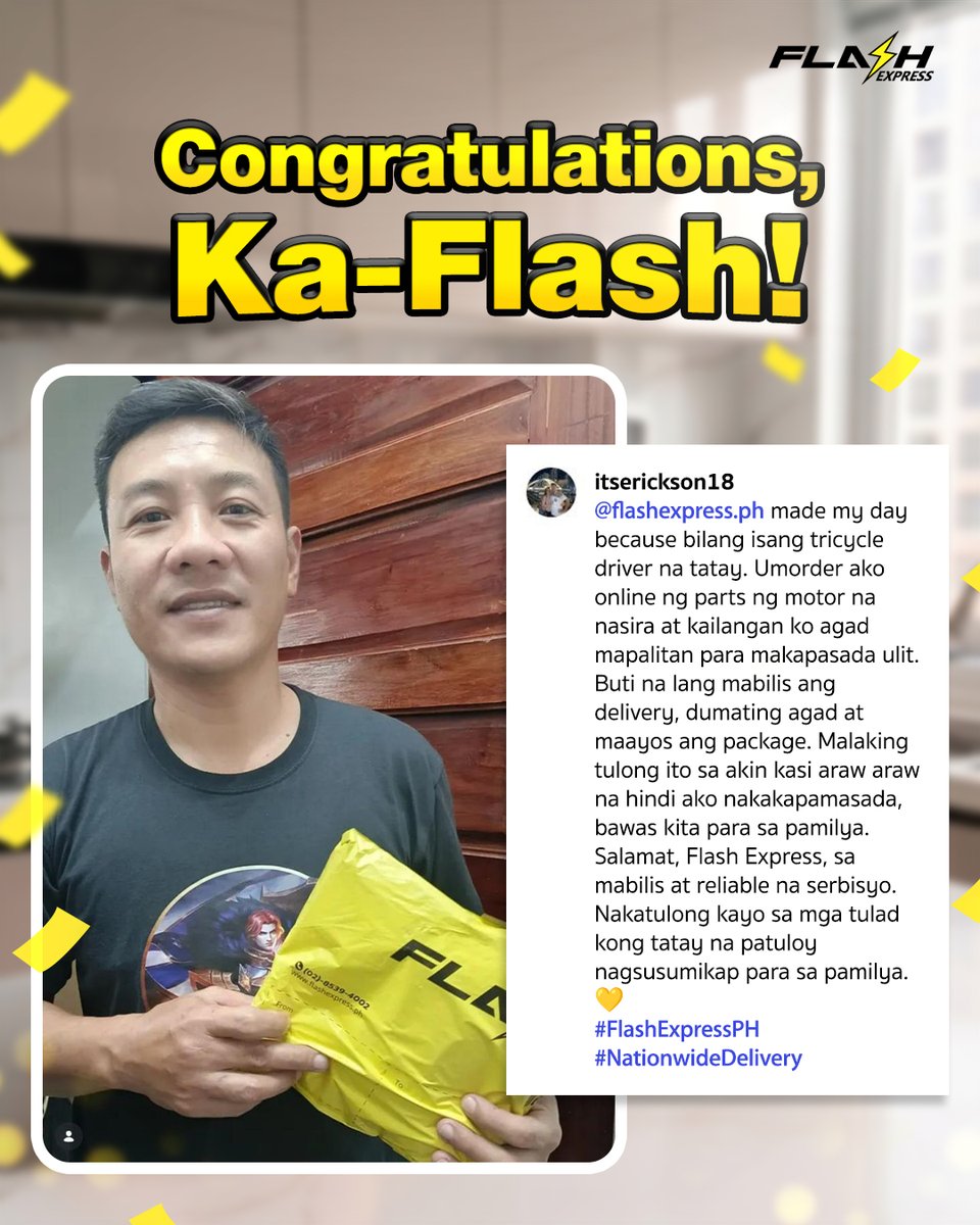 Flash Express Philippines tweet media