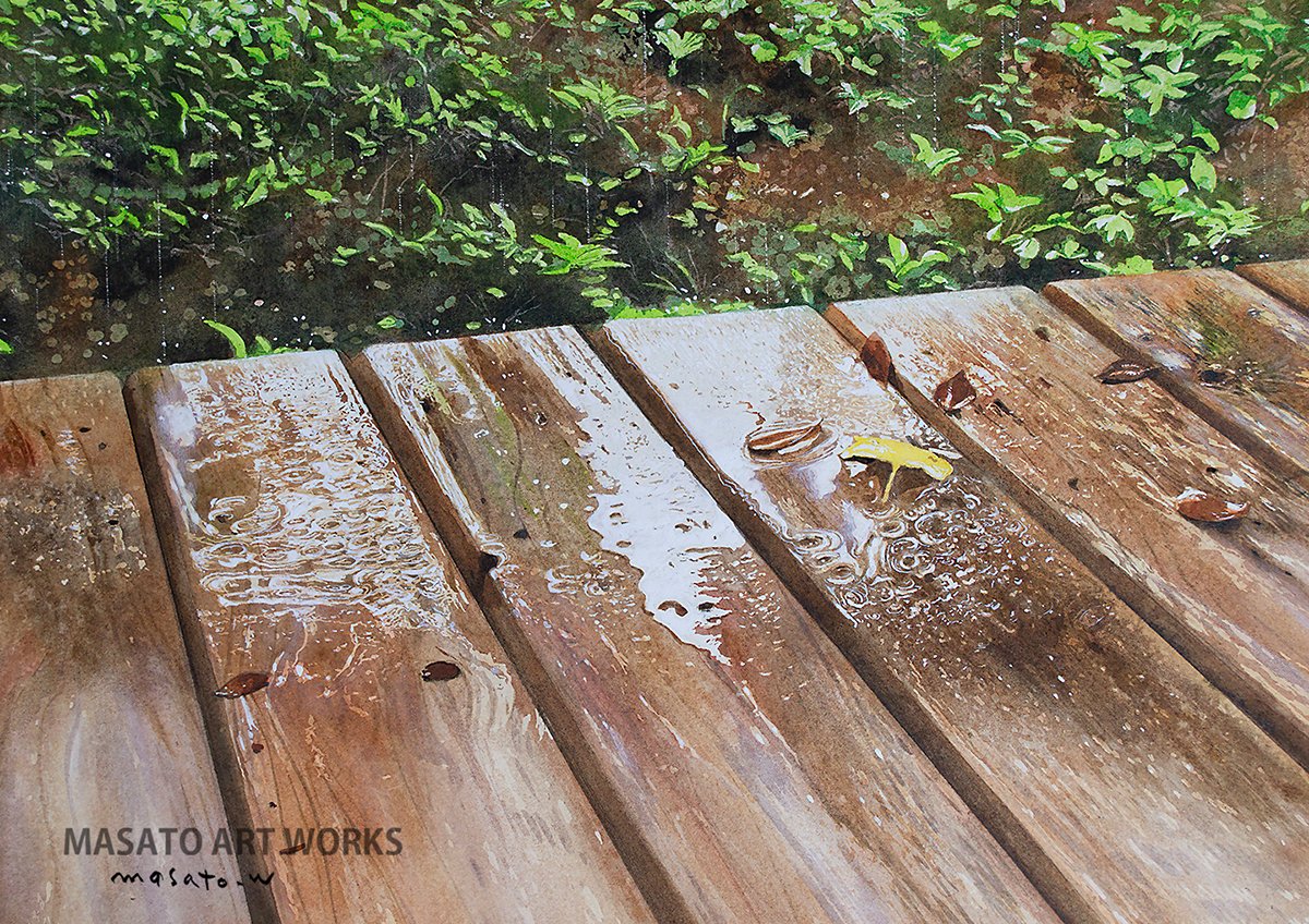 water18color's tweet image. 【水彩画プリント作品追加しました】水路(水彩画)⚫︎水彩画と鉛筆スケッチのアートプリント販売 ⚫︎A3サイズ用紙（描画範囲A4程度）　Masato Art Works　 #artprint #手描き水彩画