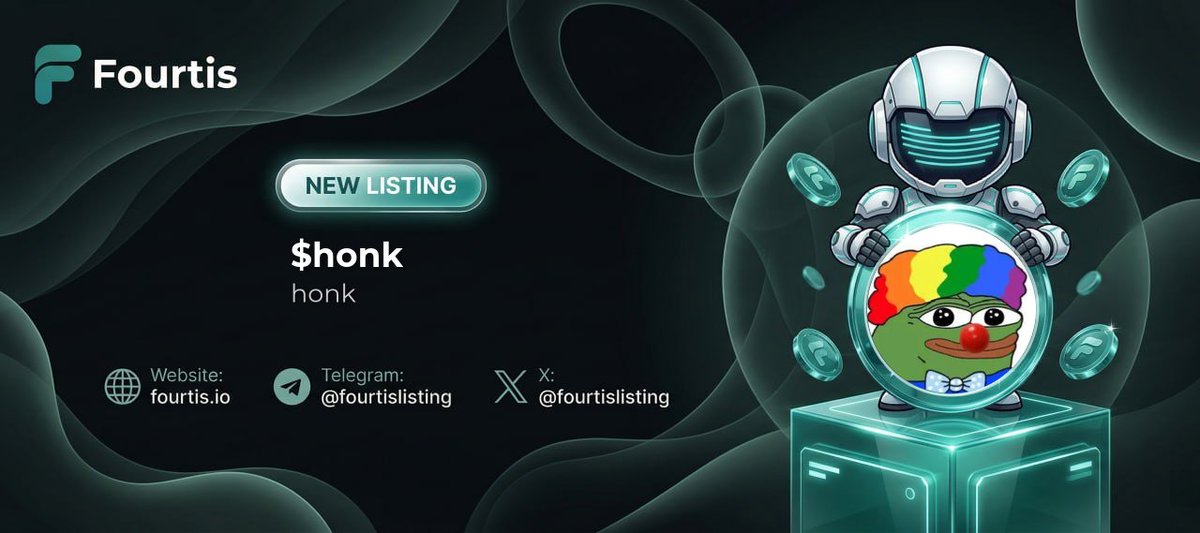 fourtislisting's tweet image. ⚡Fourtis Express Listing - honk⚡

honk ( #honk ) 
fourtis.io/token-details/…

CA: Dssg9LBjd1UJ6C1XqP767sDkVoB16coAACurNg3vwtCT

PRICE: $0.00001483 | MC: $14,833.44

#Newlisting #Altcoin #Memecoin #FourtisNewlisting