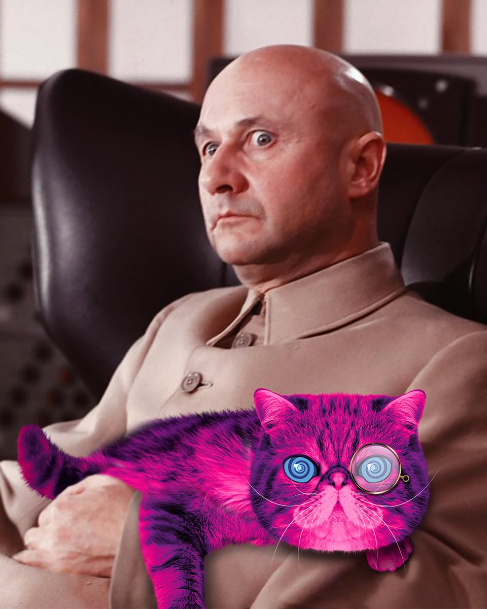 recycleelectric's tweet photo. The name is Cat. HypnoCat. 🕵️‍♂️🐾

HypnoCat is the new Bond villain feline! He’s already hacking MI6, demanding milk shaken, not purred, and doing his own stunts - after all, you only live nine times. 🍸🌀

License to Recycle: https://t.co/IIMwPBNnoc ⚡️♻️ https://t.co/zsrwmG6J3Y