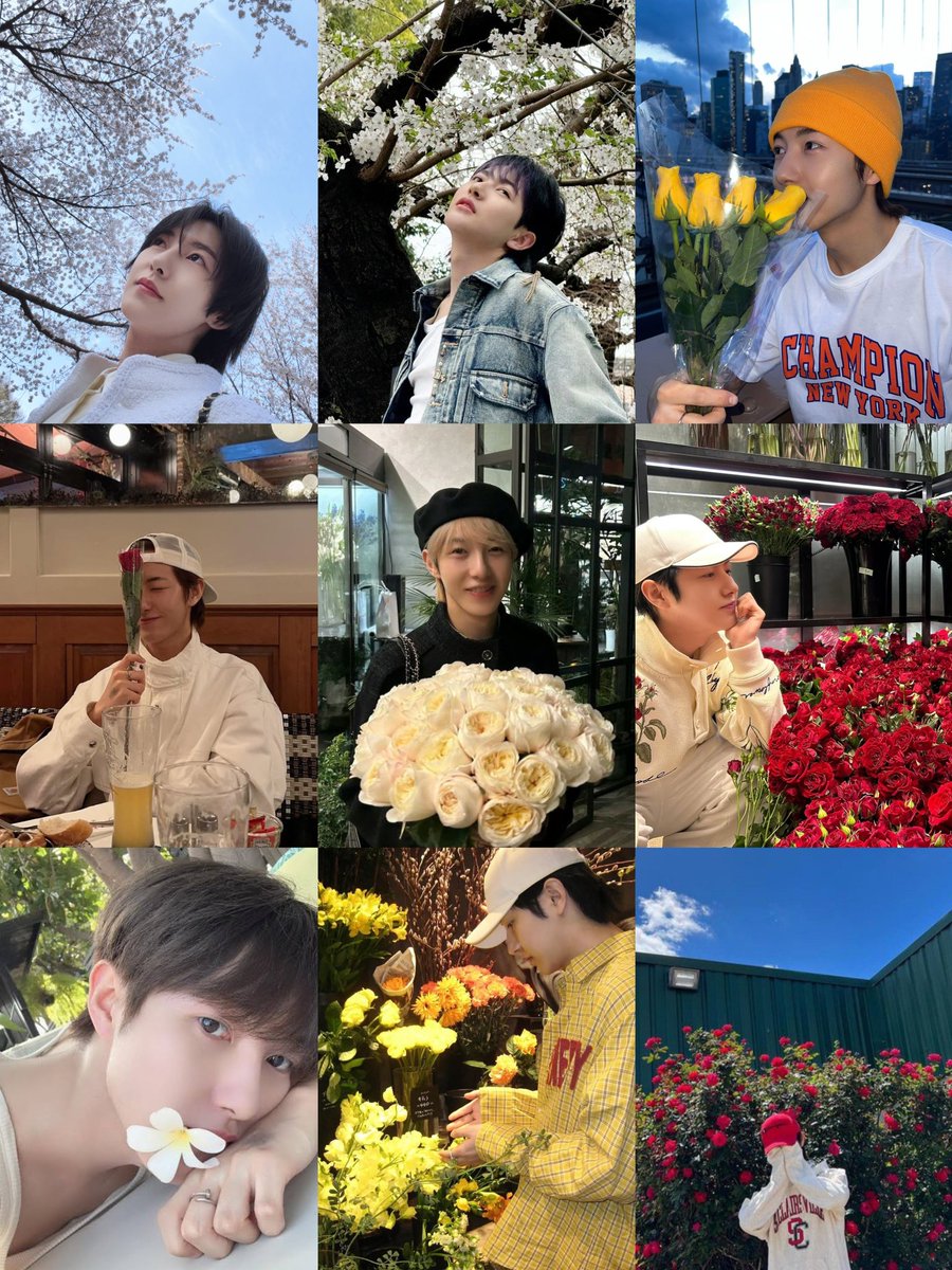 renjun and his love for flowers🥺💐