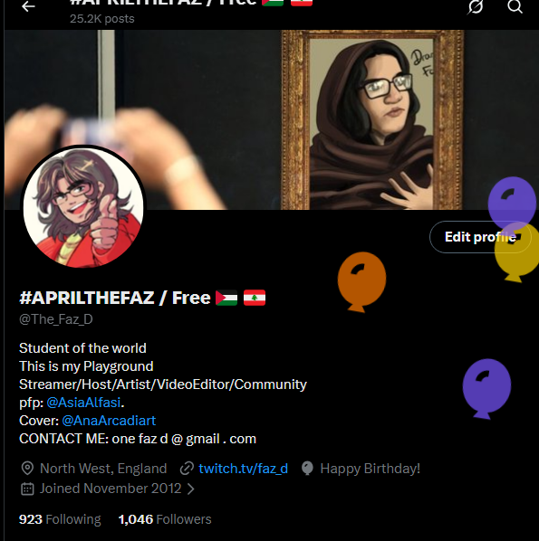 #APRILTHEFAZ / Free 🇵🇸 🇱🇧 tweet media