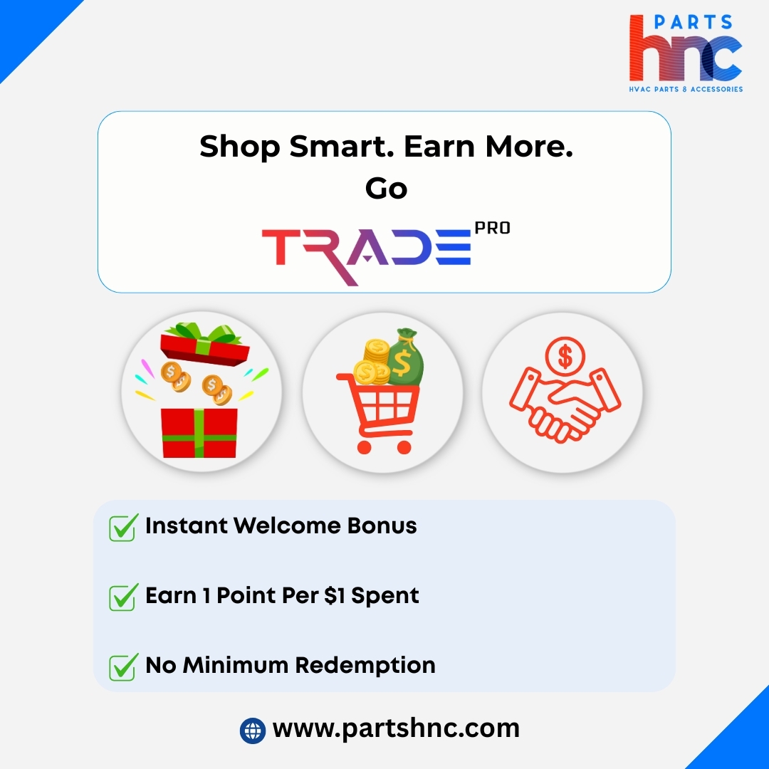 Join PartsHnC's Loyalty Program and receive rewards on each HVAC transaction.

Sign up now to gain 500 reward points immediately, as well as continuous site-wide discounts on all orders.

Visit: partshnc.com/loyalty-program

#LoyaltyProgram #RewardPoints #HVACpartsUSA #PartsHnC