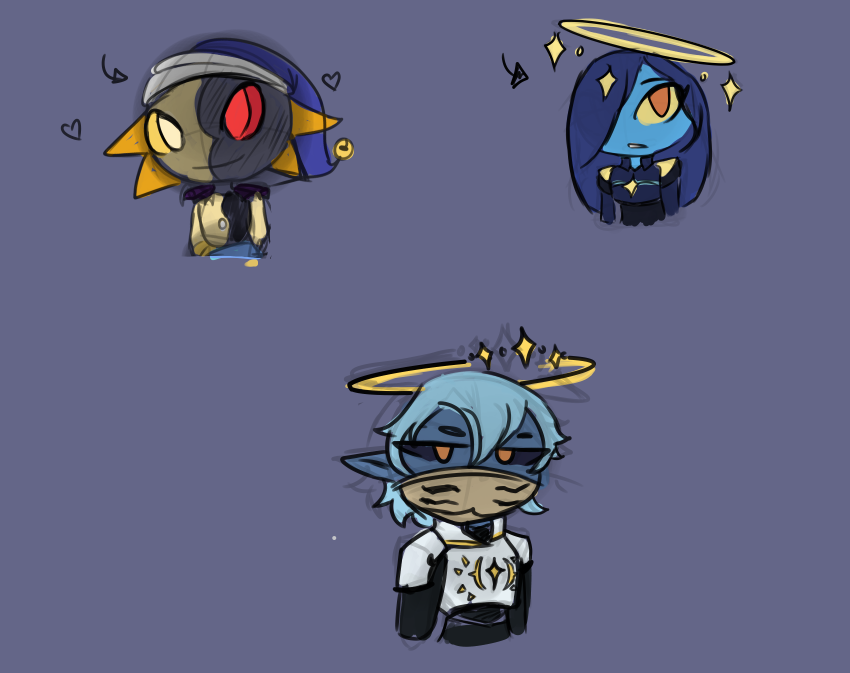 been a min since I posted art 

So take some work chibis 

if you know ya know... I gotta draw my kids sometime bc I can't STAND seeing them collect dust