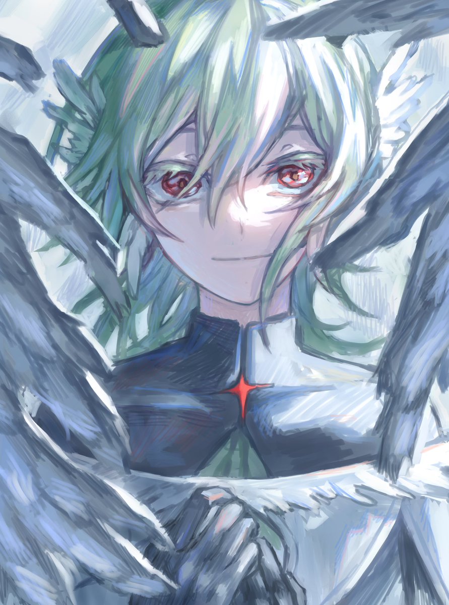 369teaさん<a href="/369tea_milk/">369tea</a> のエルリスさん描かせていただきました！儚くて天使みたいな悪魔みたいなキャラデザがかわいい！