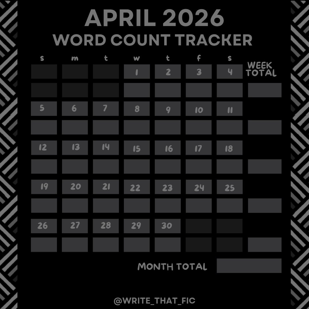 WriteThatFic - April 2026 tweet media