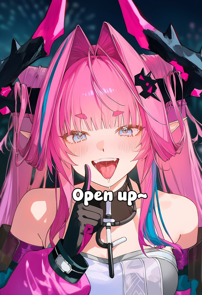 Endfield2D's tweet photo. Open up, cutie~ ✨ Let me see the pretty 𝐭𝐨𝐧𝐠𝐮𝐞 that’s going to be 𝐝𝐫𝐨𝐨𝐥𝐢𝐧𝐠 for me tonight 💕 

I want to remember every expression on your face when I 𝐑𝐔𝐈𝐍 you. Mkayyy?~ 🎀 https://t.co/cTLHlQyJ4D