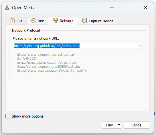 <a href="/kotalama__/">🍺</a> <a href="/Rtupoke/">Blognya Football Manager (FM) Lovers</a> di VLC klik Media > Open Network Stream > Network terus paste link: iptv-org.github.io/iptv/index.m3u

kalo mau nyari channel tinggal ke playlist terus search nama channel tvnya kaya yg video di atas.