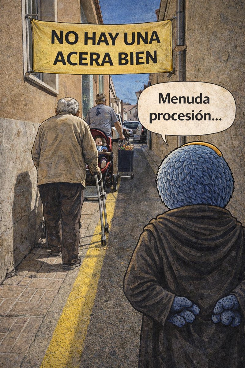 🥥 Amiguitos… En Barrio Peral no cabe ni un andador.

Pero seguro que cabe una foto.

Años de abandono, aceras imposibles y ahora anuncian que planean arreglar alguna.

Con Arroyo todo es postureo. Si pisara las calles de Cartagena alguna vez…

#SuperCocoCartagena