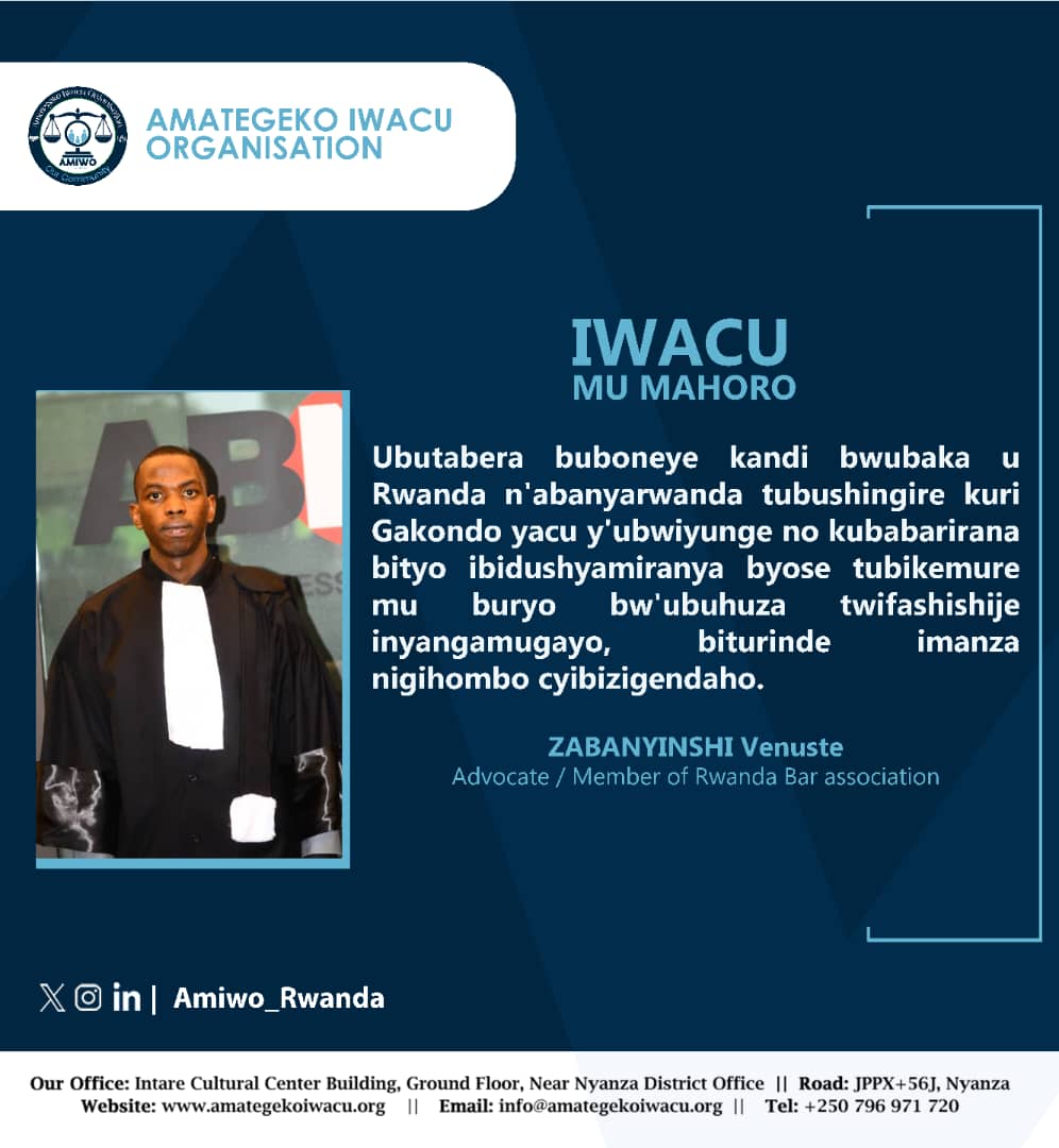 Amategeko Iwacu Organisation (AMIWO) tweet media