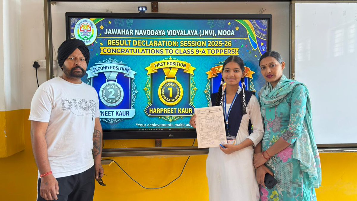 jnvmoga's tweet image. Parent–Teacher Meeting successfully conducted at PM Shri School JNV Moga.
Constructive interaction focused on students' progress and overall development. 📚✨
#PTM #JNV_Moga #PMSHRI
@EduMinOfIndia 
@NVS_HQ  
@ChdNvs