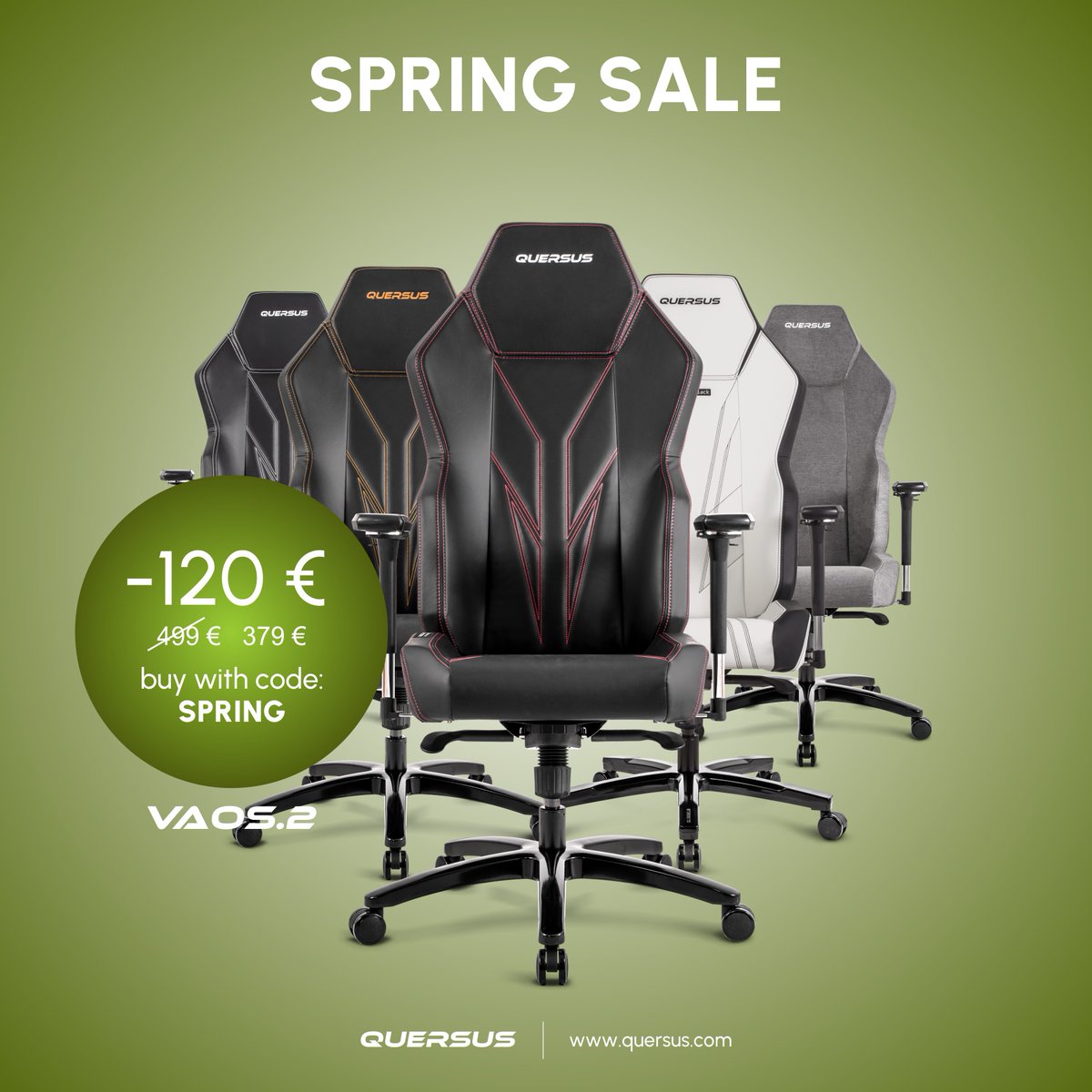 Quersus's tweet image. 🔥 Chairs are on sale now!

Looking for the perfect chair for your office or home workspace? Now’s the perfect time to level up your comfort!

Use code SPRING for an extra discount → q.uers.us/SPRINGSALE

#quersus #springsale #discounts #chair #officechair #ergonomicchair