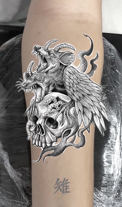 PollutionFairy's tweet photo. tattoodesign
葉書サイズまでの募集♭🪰

#tattoodesign
#tattoo https://t.co/yOb9TfG3qA