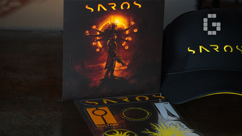 GamerBraves's tweet image. The SAROS goodies have finally landed! From the Cap to the notebook, keychains, and stickers, this media kit is packed with so many cool surprises. Which item would you grab first and start showing off while diving into the game? 🎮📝✨

#SAROS #Housemarque