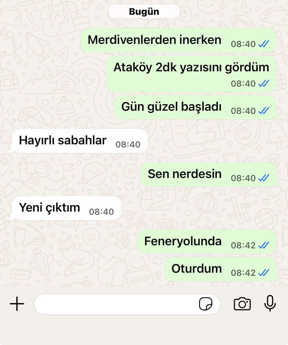 Şu şekil başladık güne.